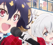 Ai and Junko performing on stage